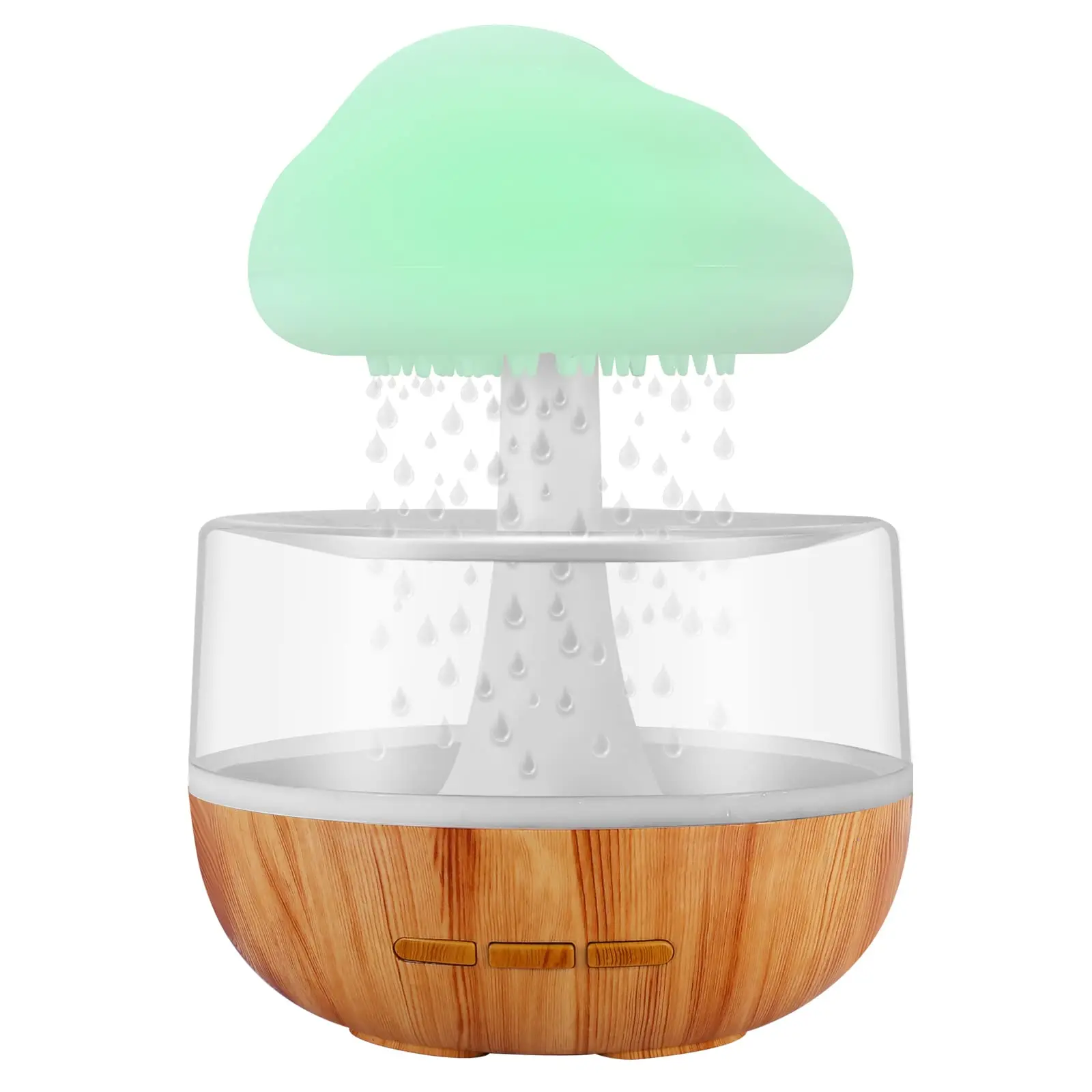 

Humidifier Rain Cloud Night Light Aromatherapy Essential Oil Diffuser Micro Desk Fountain Bedside Sleep Relax Mood Water Drop