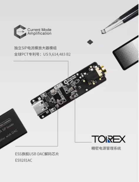 Портативный Hi-Fi усилитель для наушников Questyle/ M12i с функцией декодирования без