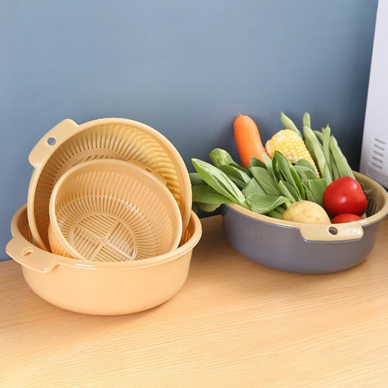 

Кухонные принадлежности, кухонная корзина с двойным сливом, сетка для мытья фруктов и овощей, складной Слив, кухонный гаджет, аксессуары