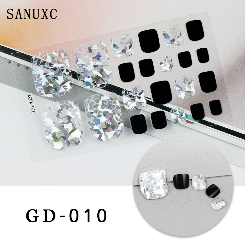 Наклейки для ногтей Sanuxc 3D оптовая цена наклейки с полным покрытием маникюра