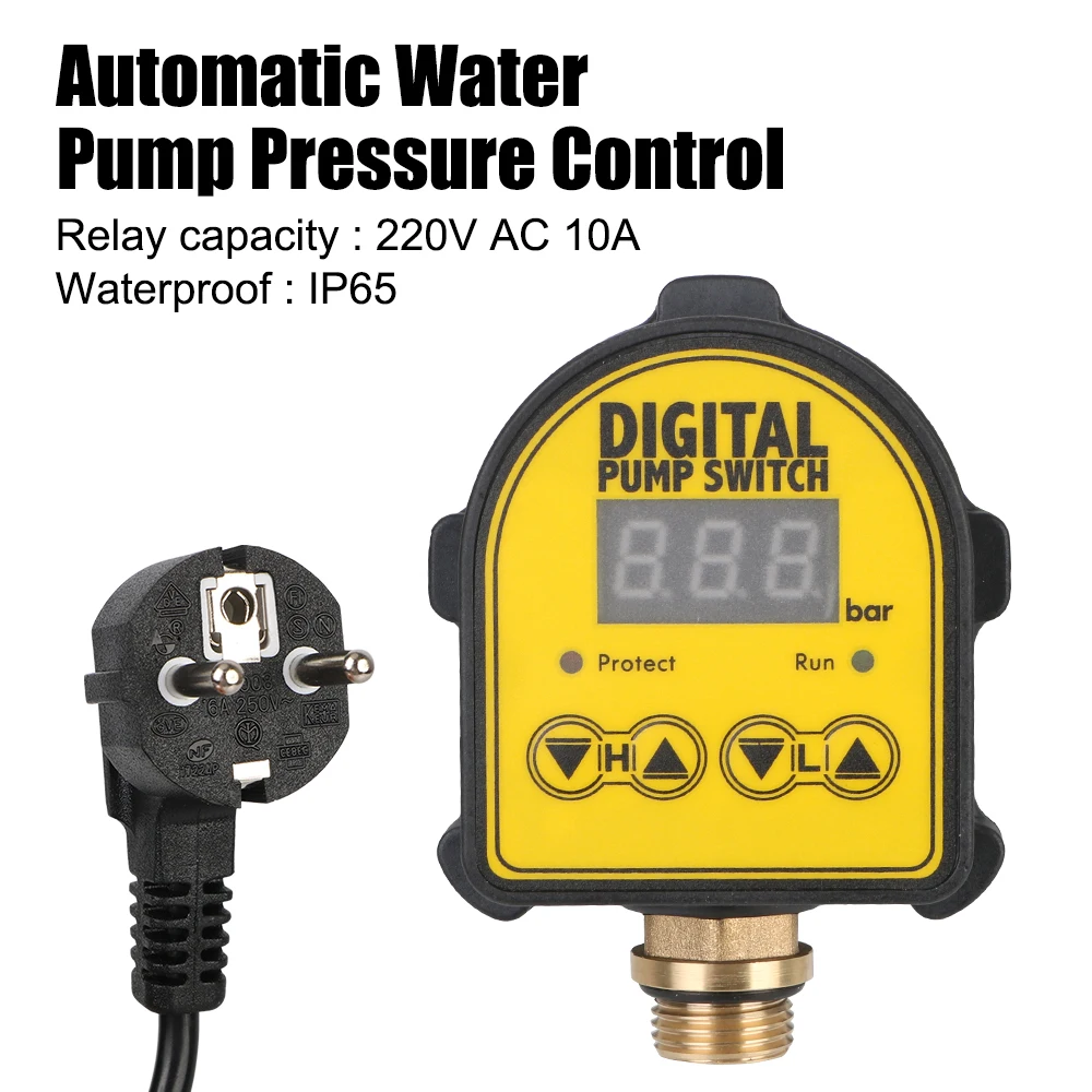 0-10 Bar 1/2'' Interface 220v Digital Automatic Air Pump Pressure Controller Switch