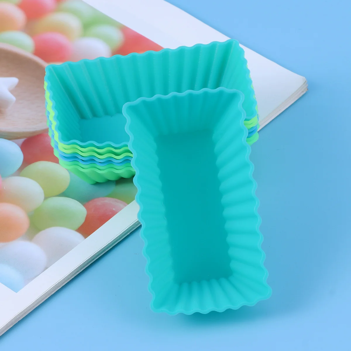 

Silicone Molds Mold Cupcake Baking Fondant Cake Cups Kids Muffin Chocolate Tray