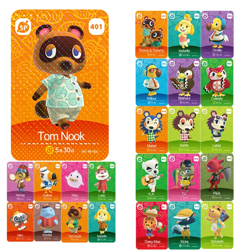 

Hot 1 To 24 52Pcs Animals Crossing Amiibo New Cards Game High Quality NFC Cards Animal Cards Tags for NS Switch Wii U Set Gifts