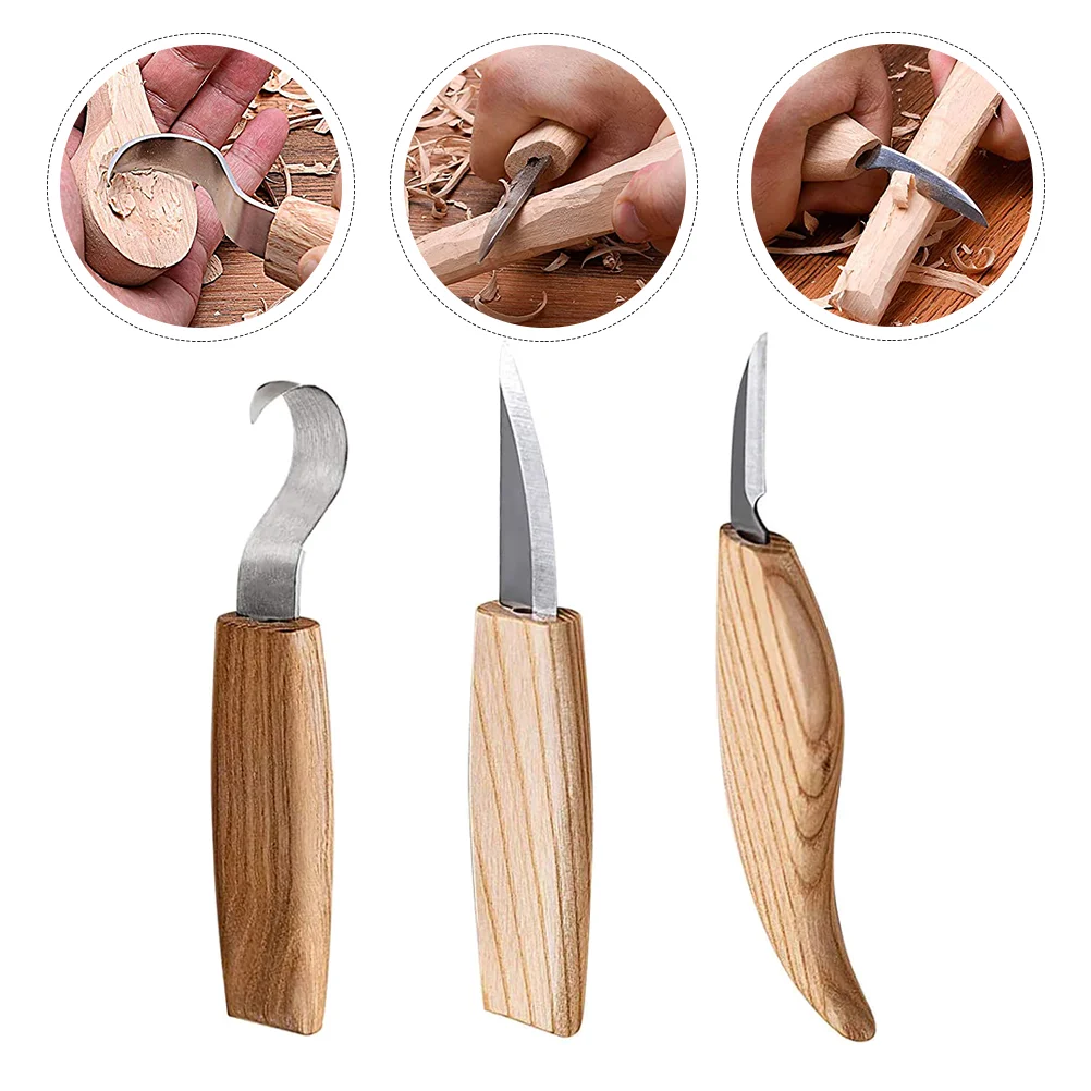 

3pcs Tool Set Carpenter Woodworking Portable Carving Chisel