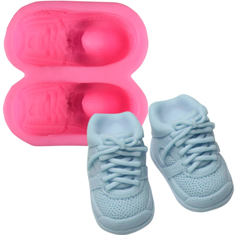 

Creative 3d Stereo Sports Flip-Flop Silicone Baking Baking Tray Cake Decoration Tools Diy Aroma Stone Soap Mold Kitchenware