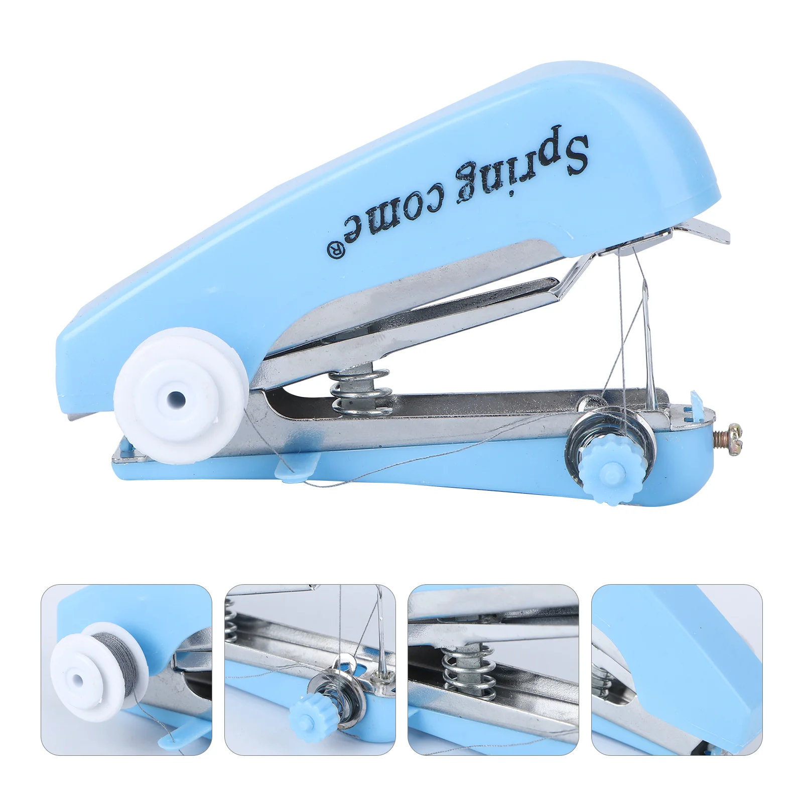 

Mini Portable Handheld Sewing Machine Quick Tool for Fabric Clothing (Random Color)