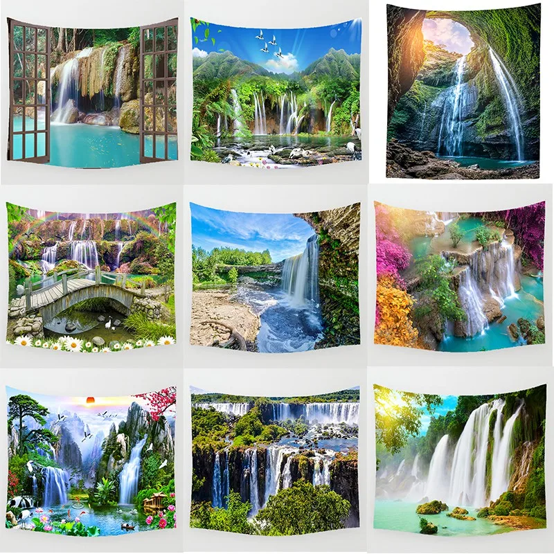 

Waterfall Beautiful Pattern Wall Art Tapestry Rectangular Wall Hanging Tapestry Wall Mural Tapestry Wall Decor Tapestry