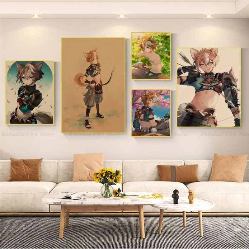 

Gorou Genshin Impact Classic Movie Posters For Living Room Bar Decoration Home decor