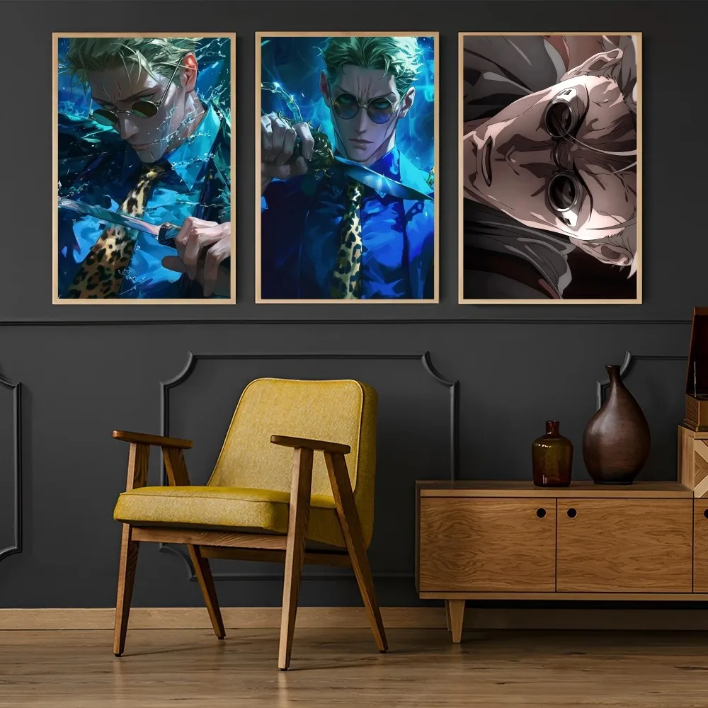 Jujutsu Kaisen Nanami Kento постер с принтом бумаги для дома гостиной спальни входа бара
