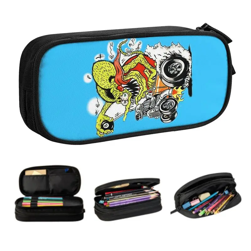 

Пеналы с аниме мультяшным рисунком крысы Финк для девочек мальчиков большая сумка для хранения ручек коробка школьные принадлежности