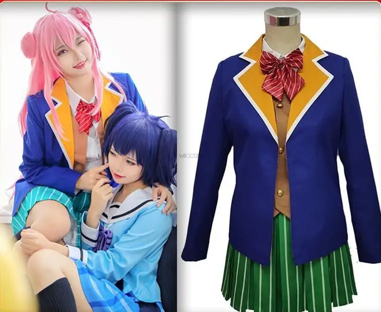 

Matsuzaka Satou Cosplay Anime Happy Sugar Life Cosplay Costume Koube Shio Cos Women Costume Girls School Uniforms Sailor Suits