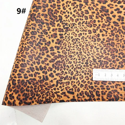 Синтетическая кожа с леопардовым принтом, ткань, листы, искусственная кожа для сумок, обуви, бантов, сделай сам, искусственная кожа 21x29 см GM3236A