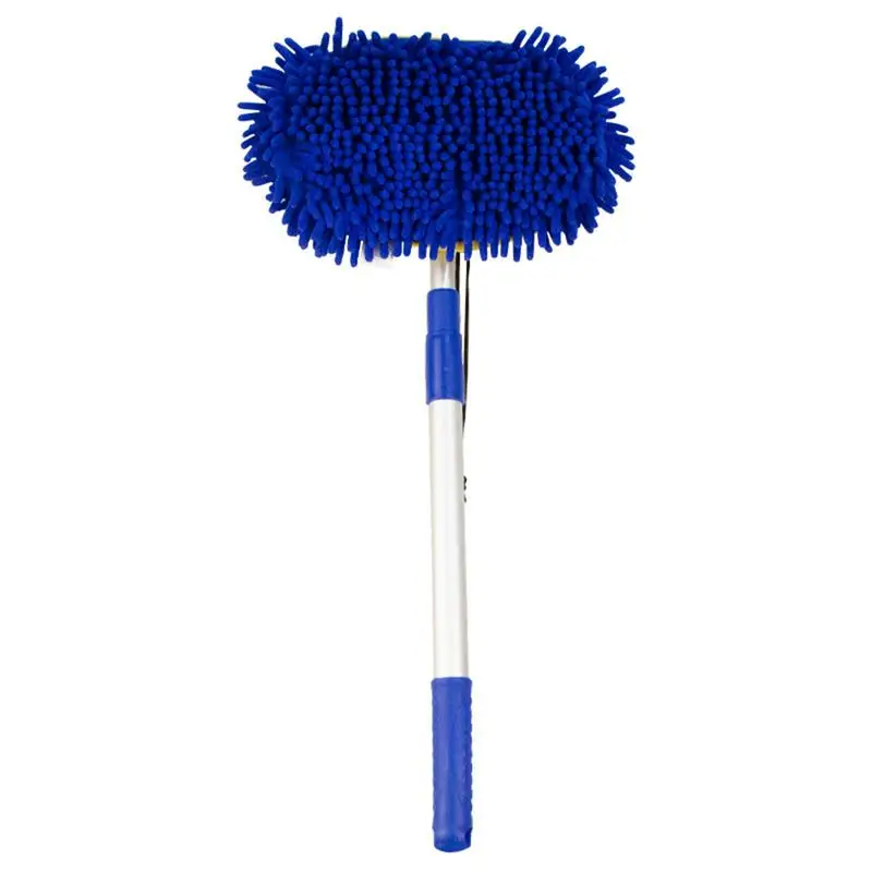 

3-in-1 Retractable Car Wash Mop 180 Rotation Detachable Mop Car Cleaning Tools Wheeled Brush Microfiber Car Wash Mop Care