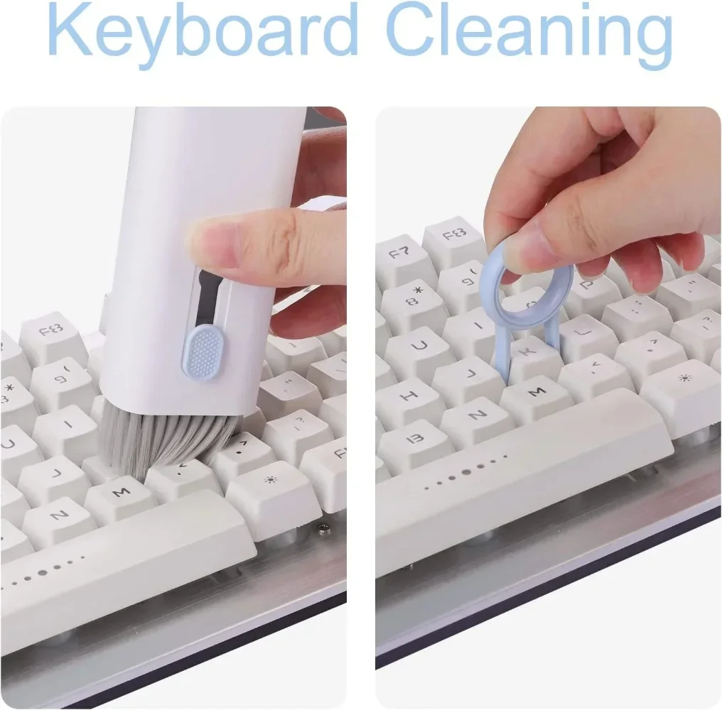 7 in 1 Cleaning Kit Computer Keyboard Cleaner Brush Earphones Pen For AirPods iPhone Tools Keycap Puller Set
