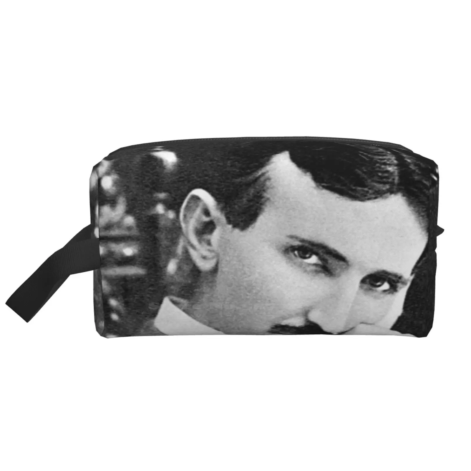 

Nikola Tesla портрет-1896 дорожная сумка для хранения Цифровые портативные сумки на молнии для ручек Nikola Tesla портрет Тесла изобретатель ученый