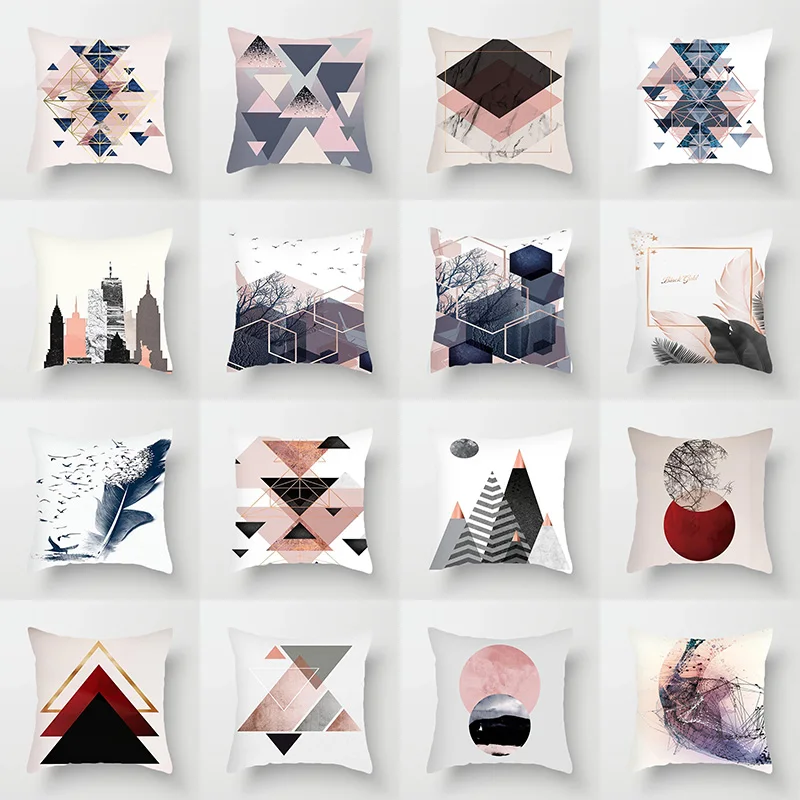 

Abstract Geometry Pattern Cushion Cover for Sofa Home Decor Pillow Case 45*45cm Living Room Pillowcase Decorative Throw Pillows