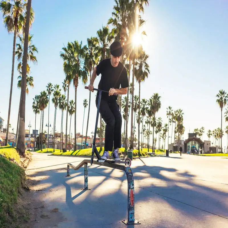 

XXX Stunt Kick Scooter for Kids, Teens and Adults. Straight Handlebars, 110 mm High Performance Wheels, Aluminum Deck with Boxed