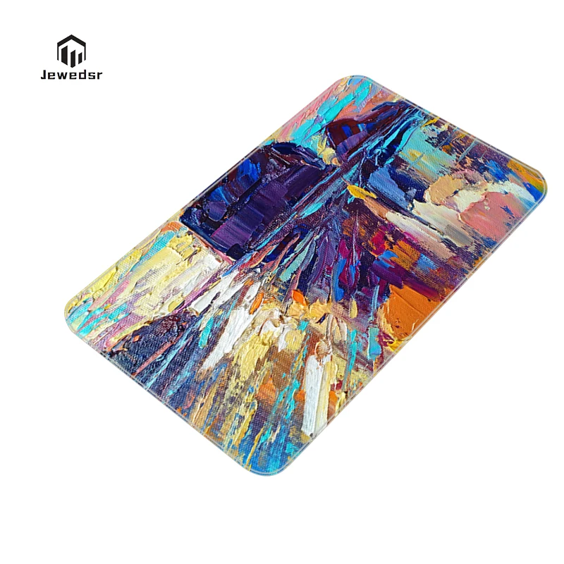

Bath Mat Oil Painting Long Corridor Carpet Kitchen Decoration Doormat Entrance Door Doormats Absorbent Bathroom Rug Welcome Home