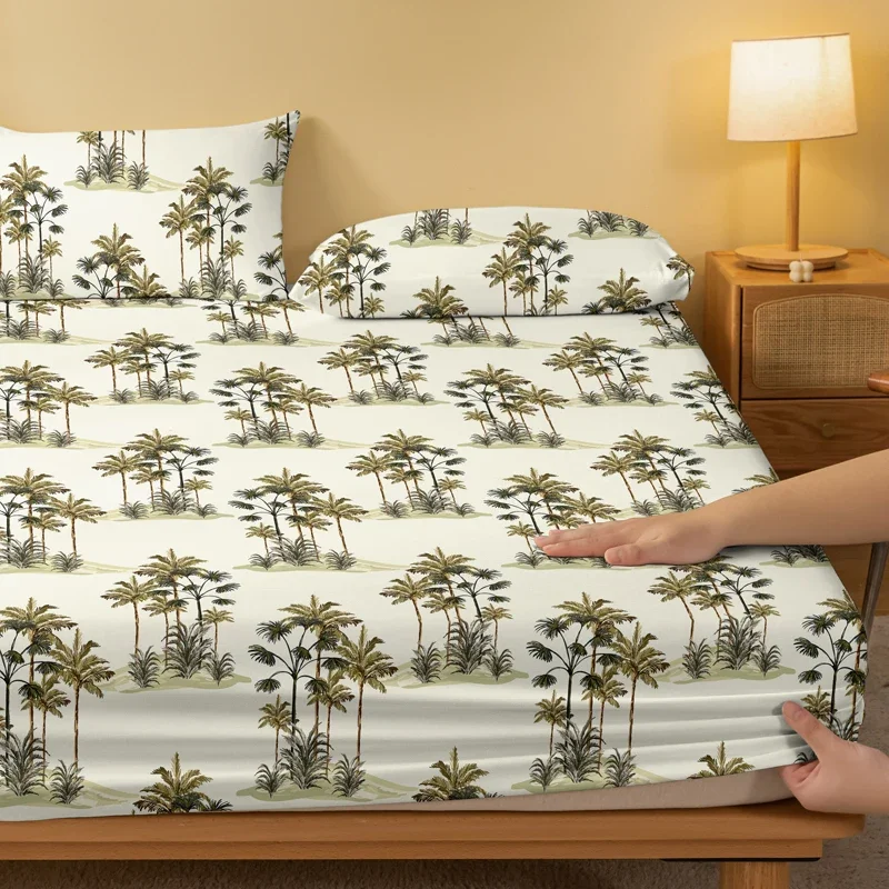 1 шт. Осенняя натяжная простыня с начесом рисунком ладони подстилка для спальни