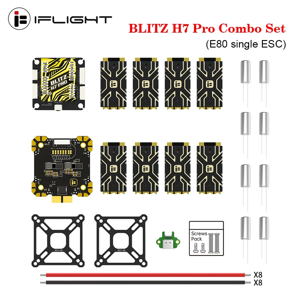 Комбинированный набор IFlight BLITZ H7 Pro FC ICM42688 с одним ESC 2-8S и поддержкой DShot 150/300/600/