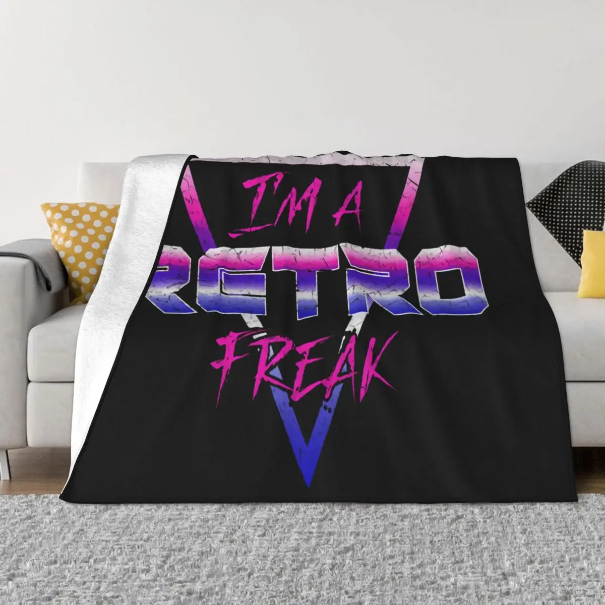 Я эксцентриковый ретро синтетический звук Lfo Sound Wave Electro Dj Mc забавный дизайн пледы