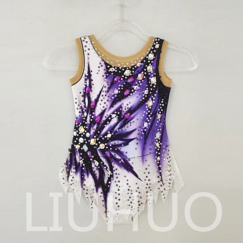 LIUHUO Купальник для художественной гимнастики соревнований по черлидингу детей