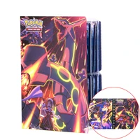 new 240pcs pokemon cards album books game collection hobby cards holder flash shiny pikachu charizard vmax file list loaded gift