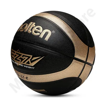 Molten Size 5 6 7 Basketball Black Gold PU Outdoor Indoor Balls Women Youth Man Match Training Basketalls Free Air Pump Bag