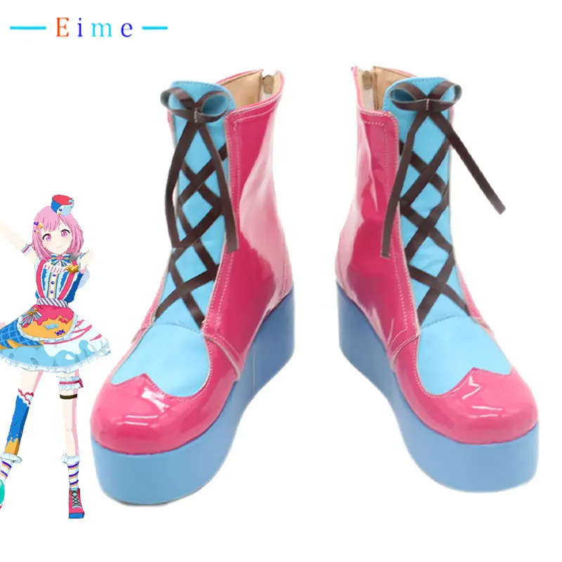 

Game Project Sekai Colorful Stage Otori Emu Cosplay Shoes PU Leather Shoes Halloween Carnival Boots Cosplay Prop Custom Made