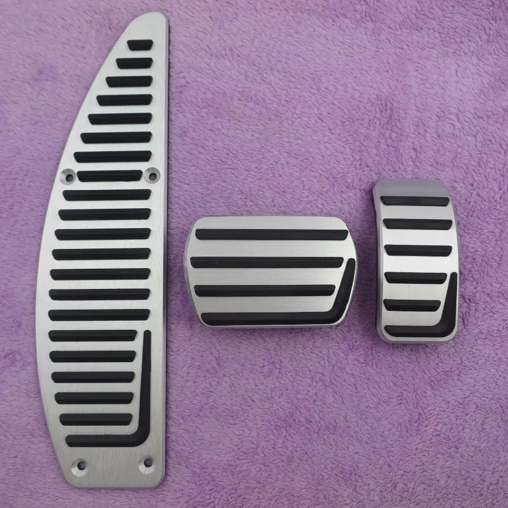 

new Car Accessories Aluminium Alloy Accelerator gas brake pedal for Volvo S40 V40 C30 AT,non slip pedal plate pads styling