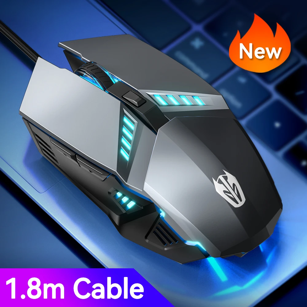

L7 wired game mechanical light-emitting mouse 800 1600 2400 3200DPI ultra-long 1.8 meters long usb suitable for desktop office g