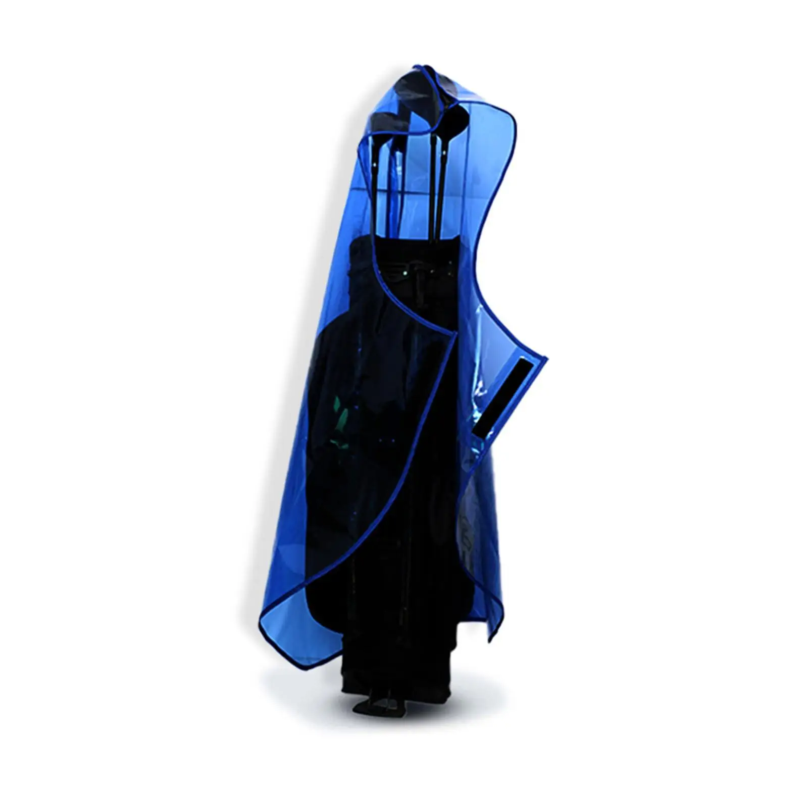 

Golf Bag Cover Dust Protective Cover Heavy Duty Rain Protection Cover Clear Blue TPU for Golf Push Carts Golf Bag Accessories