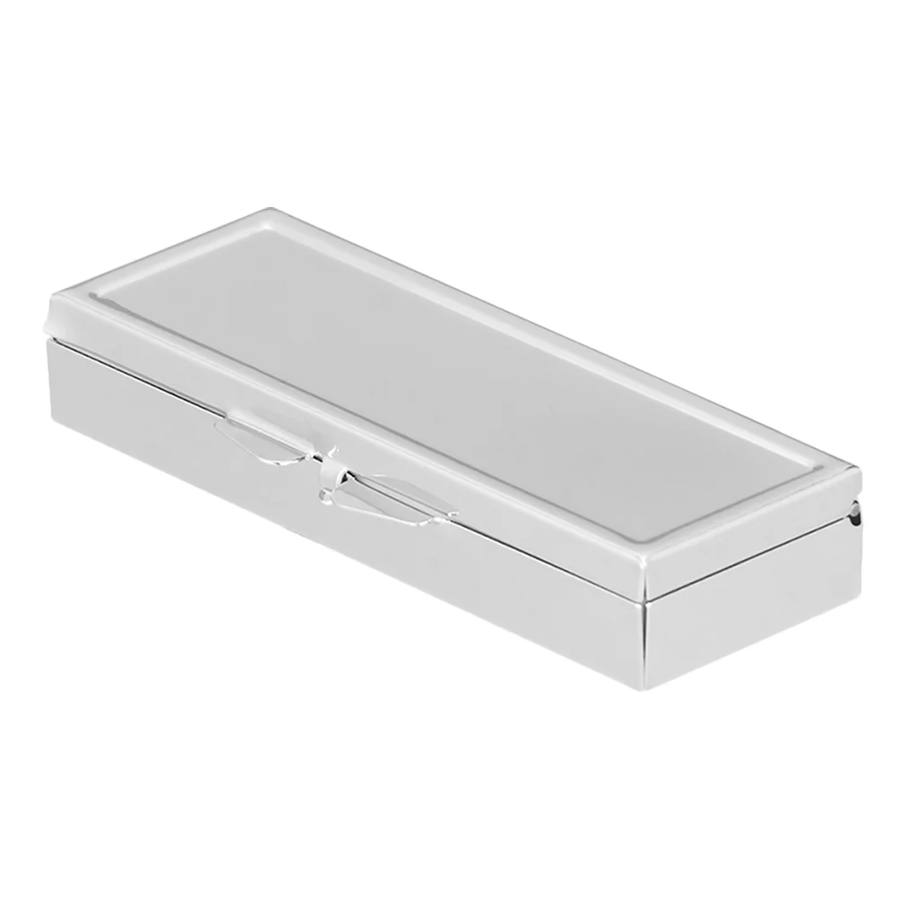

1Pc Stainless Steel Container Candy Box Box Box for Home Office Tablets