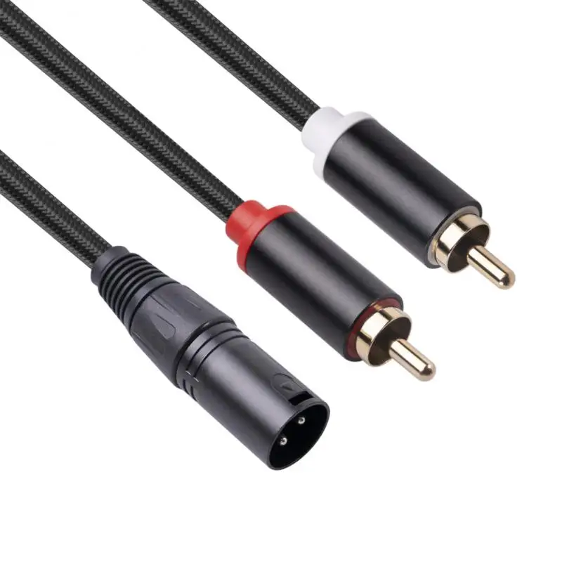

RYRA Audio RCA Cable Male To 2 XLR 3 Pin Male Female Amplifier Mixing Plug Dual XLR To Dual RCA Cable