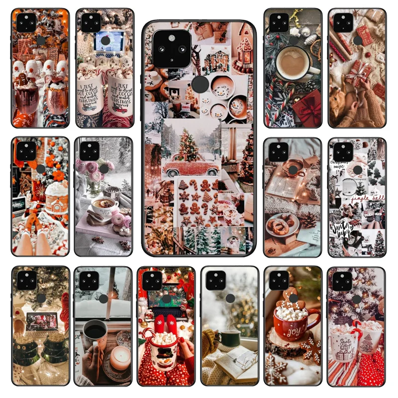 

Winter Coffee Christmas Vibe Phone Case for Google Pixel 7 Pro 6A 6 Pro 5A 4A 3A Pixel 4 XL Pixel 5 6 4 3 XL 3A XL