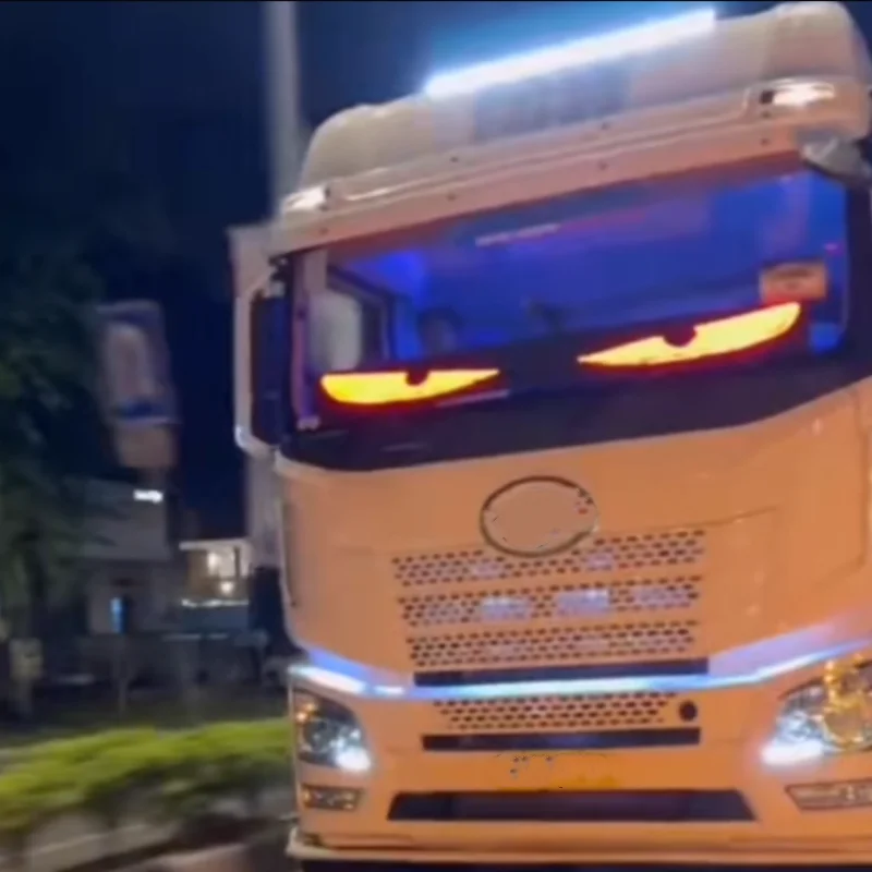 Гибкая деталь для лобового стекла автомобиля грузовика дисплей мигающие глаза