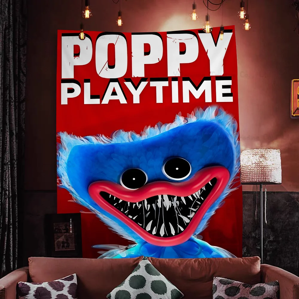 P-Poppys P-Playtime Huggy-Wuggy Chart Tapestry Home Decoration Hippie Bohemian Divination Wall Hanging Decor