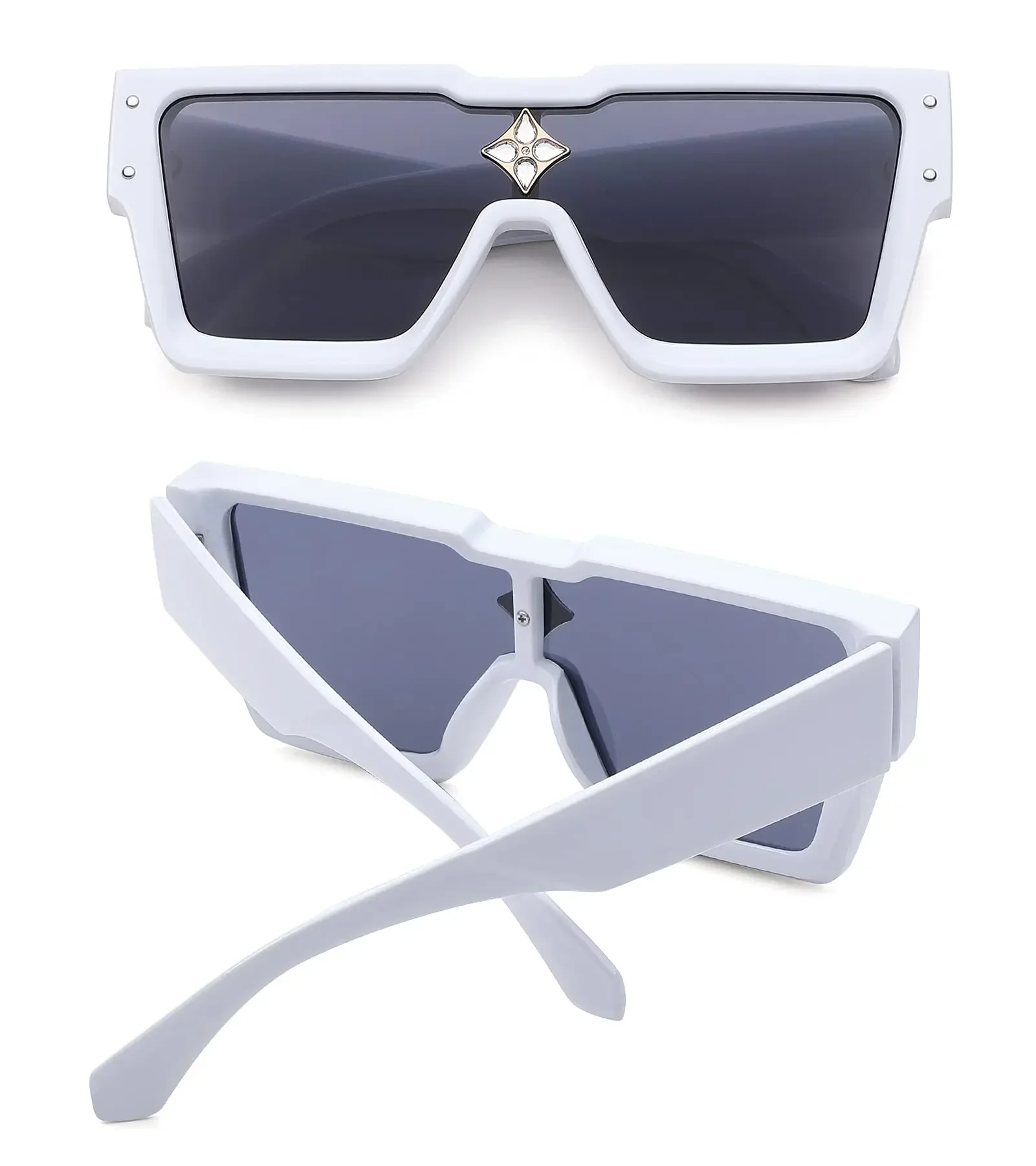 Солнцезащитные очки с квадратными линзами UV400 для мужчин и женщин