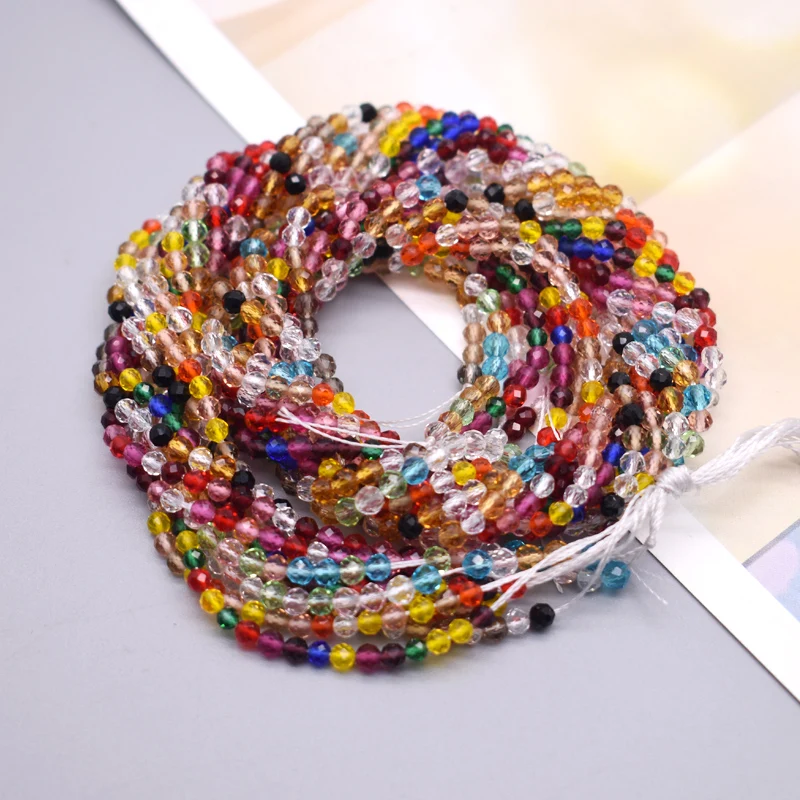 Стеклянные бусины с гранями 3 мм |