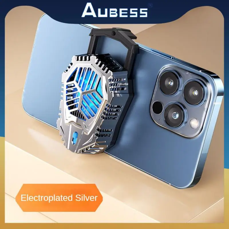 

Adjustable Mobile Phone Radiator 2a Mini Phone Cooling Fan Aluminum Alloy Game Cooler Magnetic Consumer Electronics Portable 5v