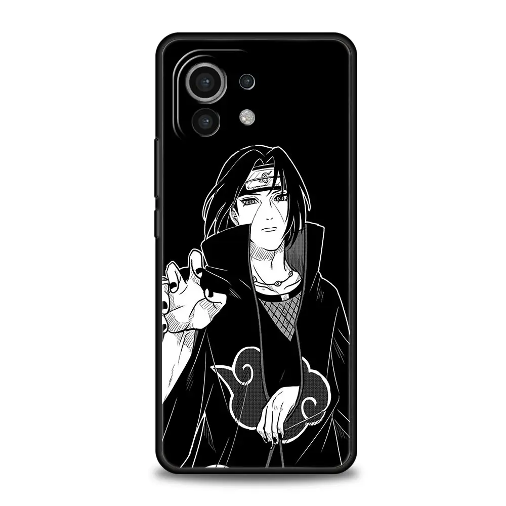 naruto akatsuki uchiha phone case for xiaomi 12 poco x3 nfc m3 f3 m4 mi 11 ultra note 10 lite 11t 10t pro 5g 9t 11i soft cover free global shipping