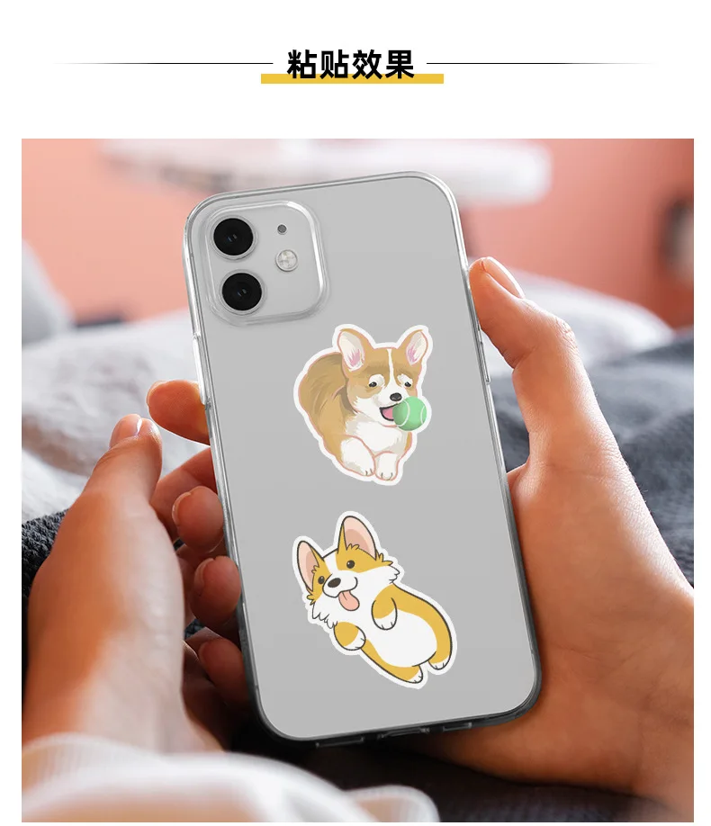 50 шт./1 лот милые кошки собаки животные мультяшные наклейки детские игрушки