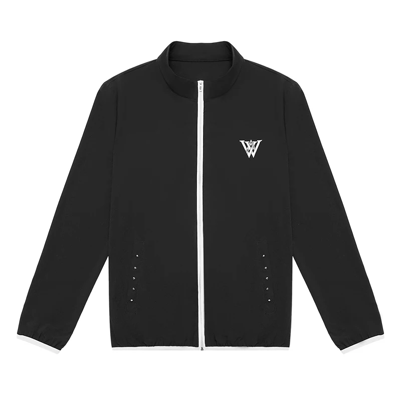 

Summer New Men's Golf Clothing Outdoor Sports Jacket Quick Dry Breathable Windproof Men's Windbreaker Black Or White Casual Top
