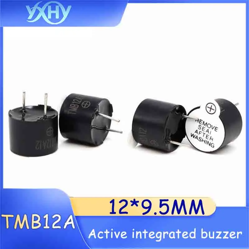 Фото Активный интегрированный звуковой сигнал TMB12A12, 12В, в пластиковом корпусе SOT, длительное звучание, 12095, 12*9.5ММ №1