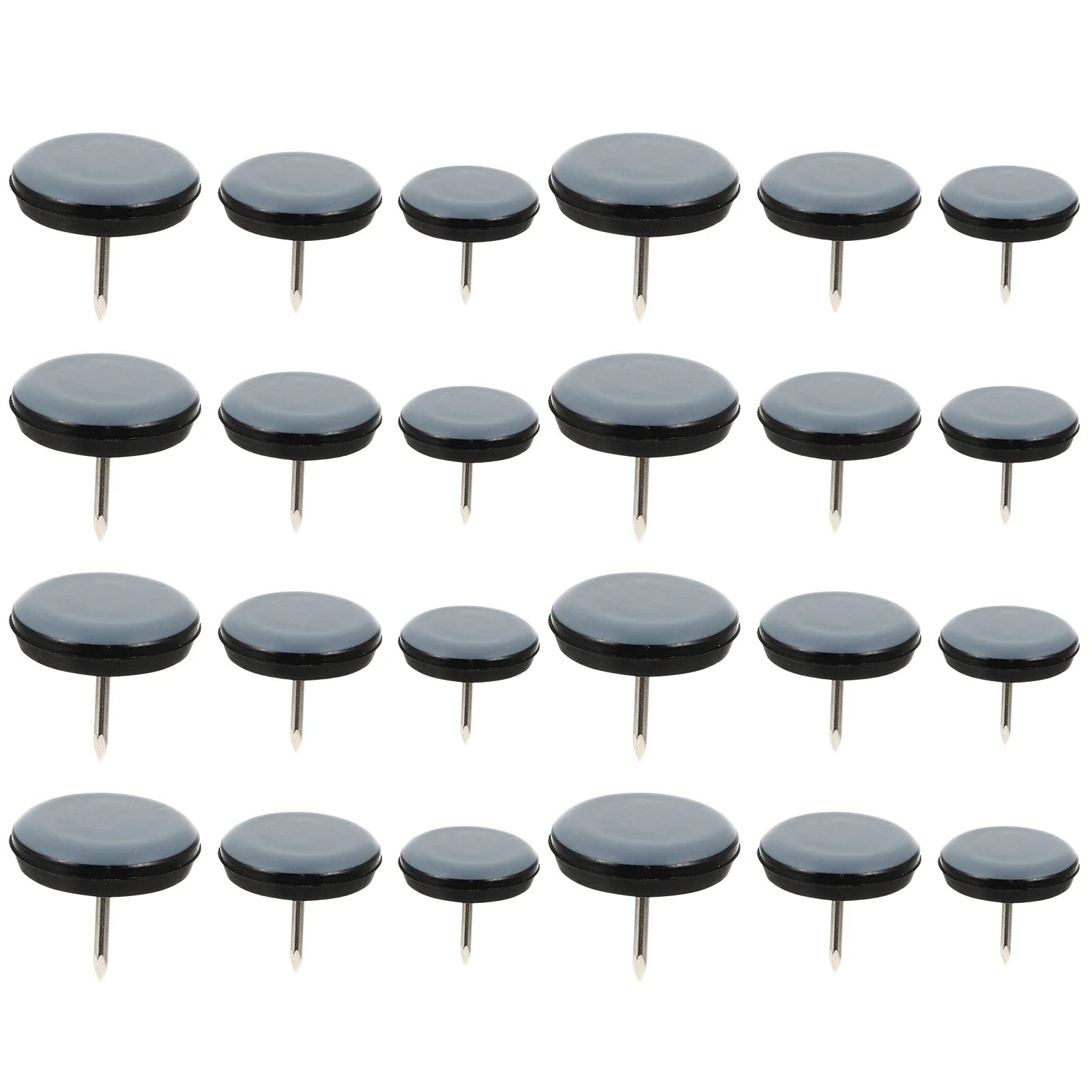 

24 Pcs Glide Pad Furniture Slider Leveler Chair Glides Carpet Floors Leg Protectors Iron Pads