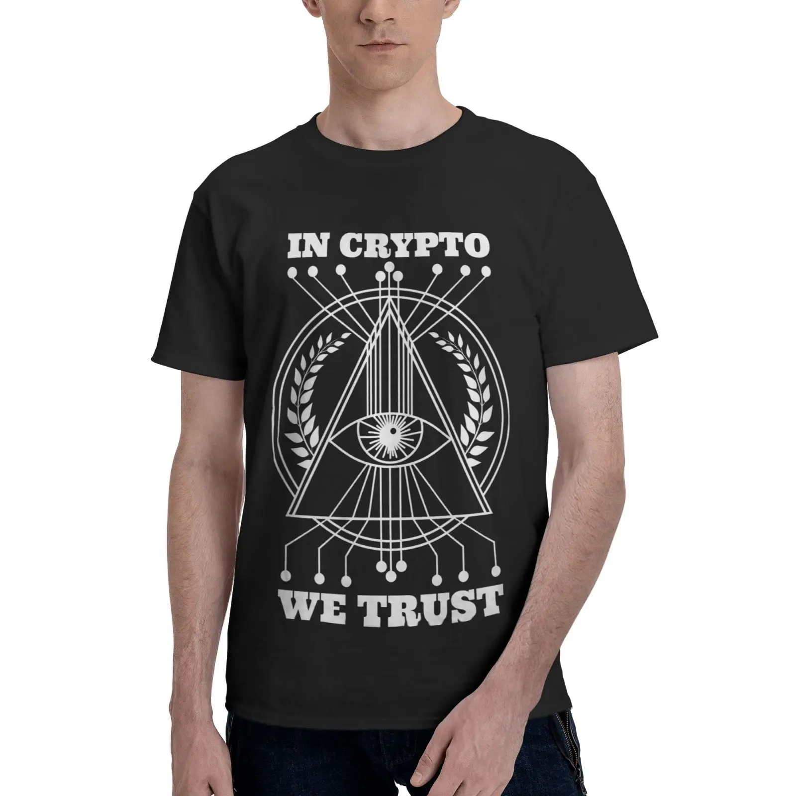 

Bitcoin Crypto Currency Regular Fit 100 Men T-Shirt Harajuku Anime T-Shirt Oversized T Shirt Tops T Shirt Women Men's Clothing