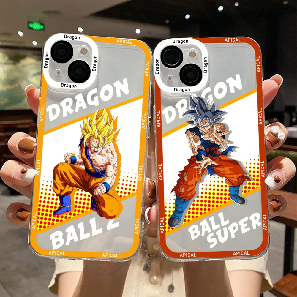 

Anime Dragons Balls Phone Case For iPhone 14 13 12 Mini 11 Pro Max X XR XS 7 8 SE 2020 Plus Soft Silicone Transparent Cover