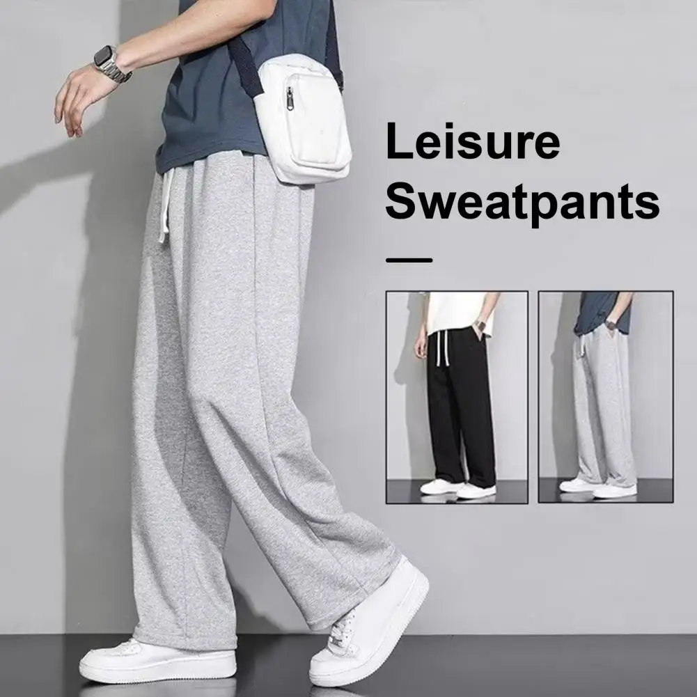 Мужские брюки-карго на шнуровке с эластичным поясом и карманами