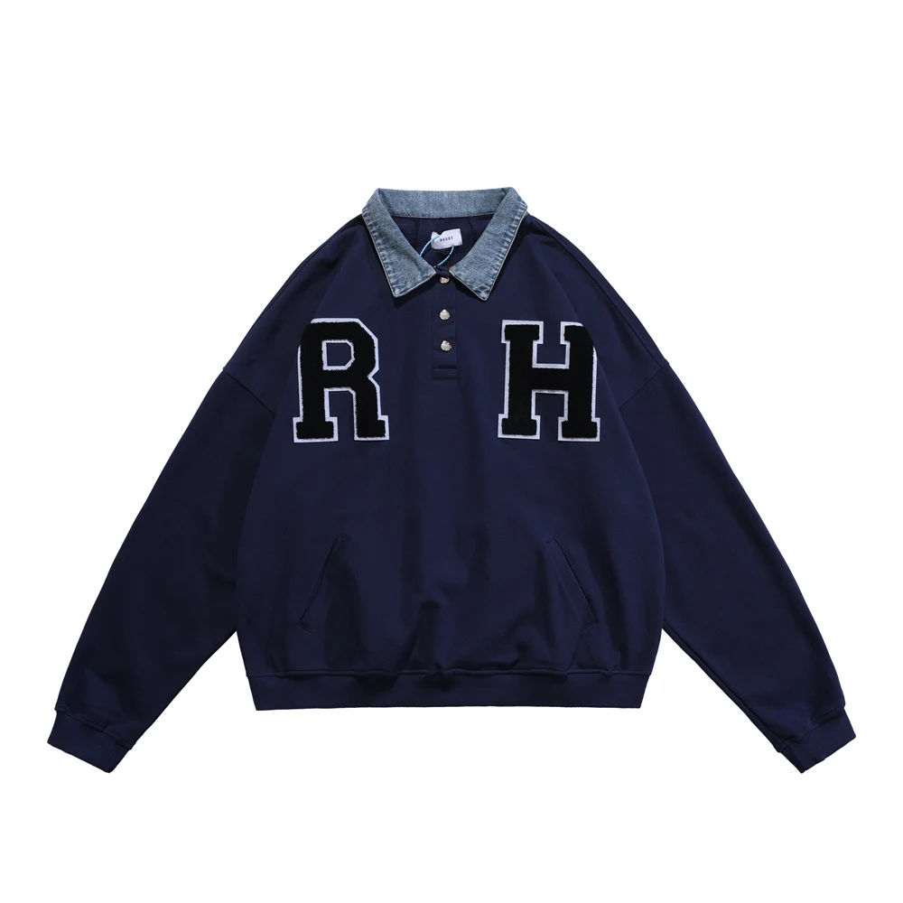 

Мужская джинсовая толстовка с аппликацией в виде лягушки