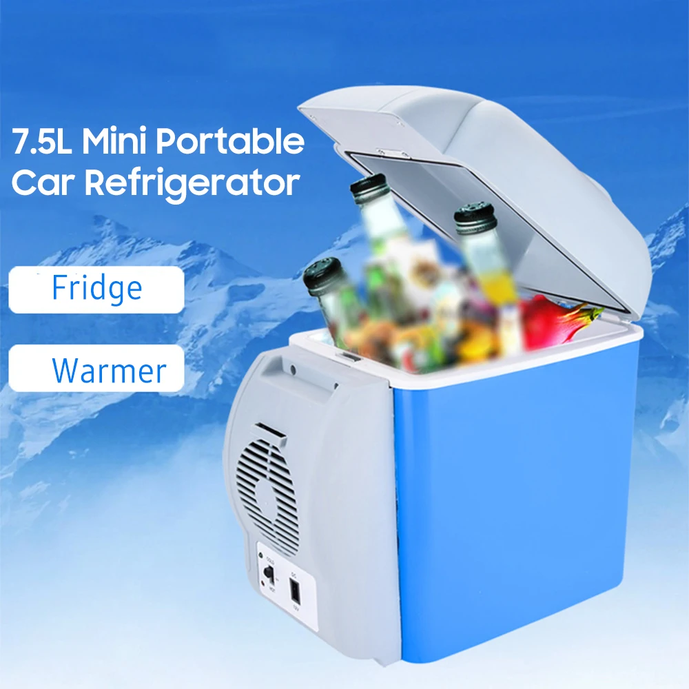 

Car Refrigerator 7.5L Mini Portable Car Fridge Warmer for Road Trip Travel Camping Fishing
